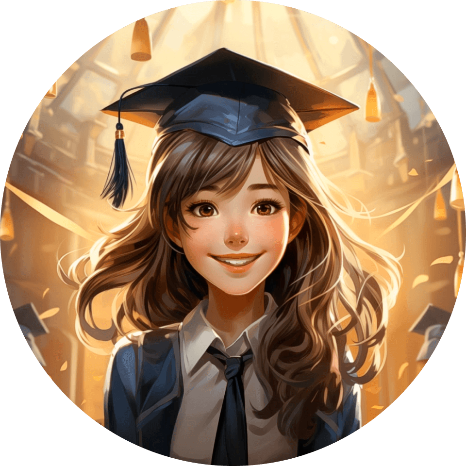 Student with credentials